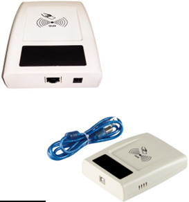 Rj45 3 Dbi Uhf Desktop Usb Reader And Writer - Color: White