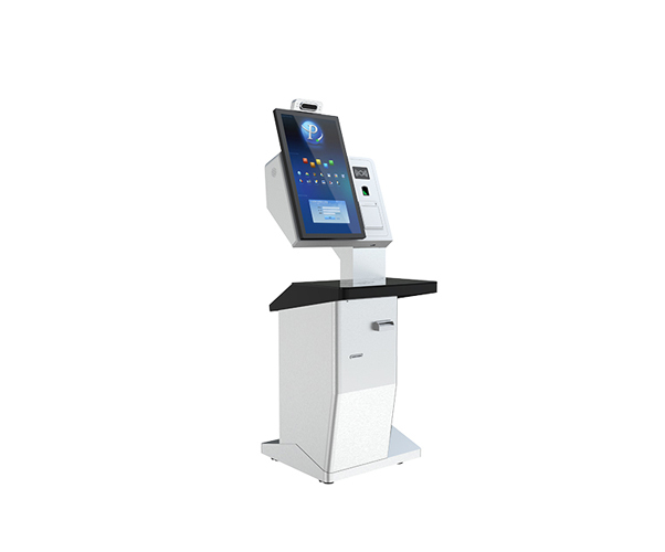 Rfid Library Book Borrow And Return Self Service Kiosk With Self - Color: White