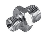 Stainless Steel  Hydraulic Adapter - Color: Silver