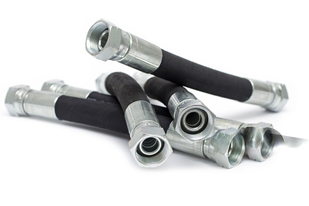 Flexible Hydraulic Hoses - Color: Black
