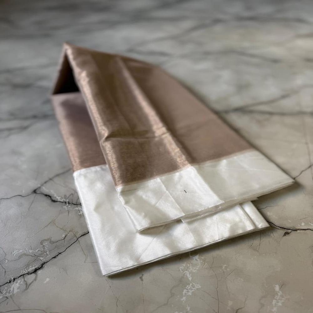  Copper tissue silk  saree collection