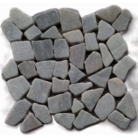 Pebble Mosaic White Marble - Artificial Stone Type: Solid Surface