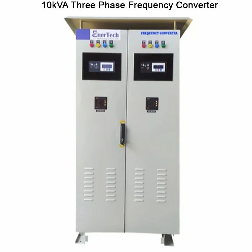 10kva Three Phase Frequency Converter, For Industrial - Color: White
