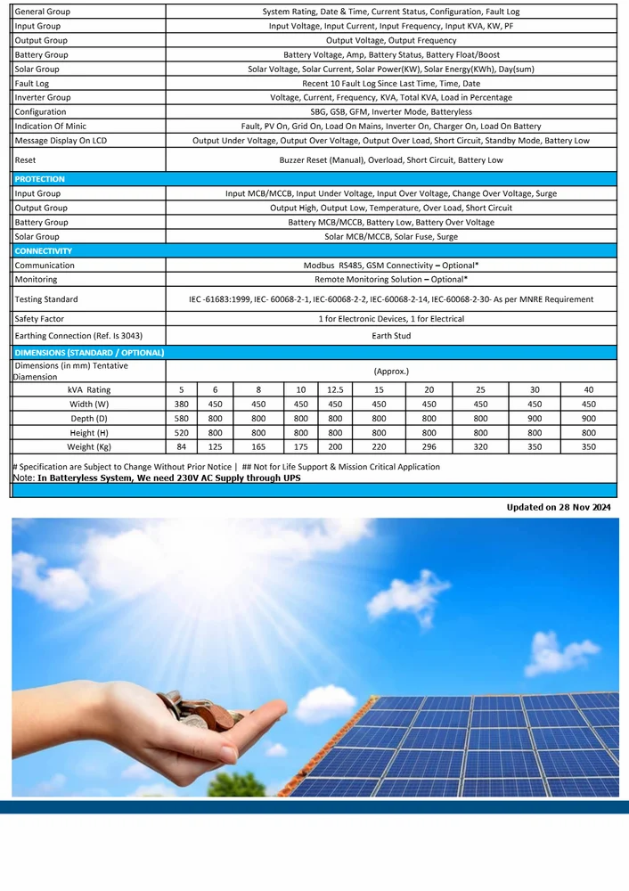 5 Kva Hybrid Solar Inverter
