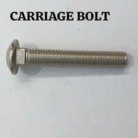 Carriage Bolt - Color: Silver