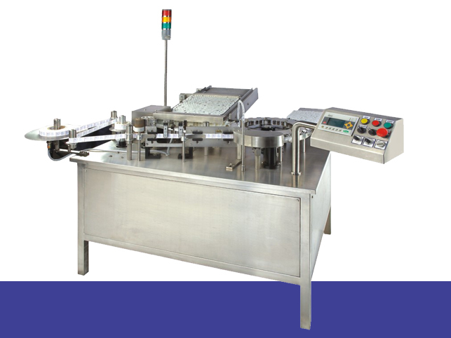 स्वचालित.Vertical Rotary Type Ampoule Sticker Machine