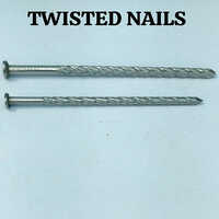 Ss202 Twisted Nails - Color: Silver