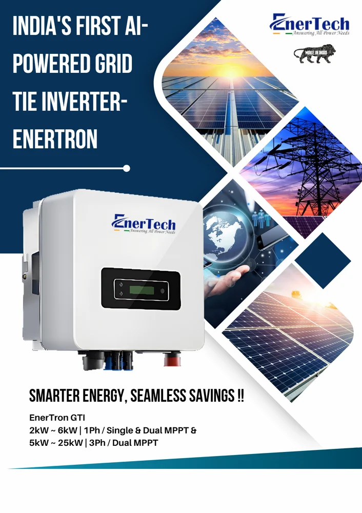 EnerTech 3.3kW Solar On Grid/Grid Tied Inverter 1 Phase