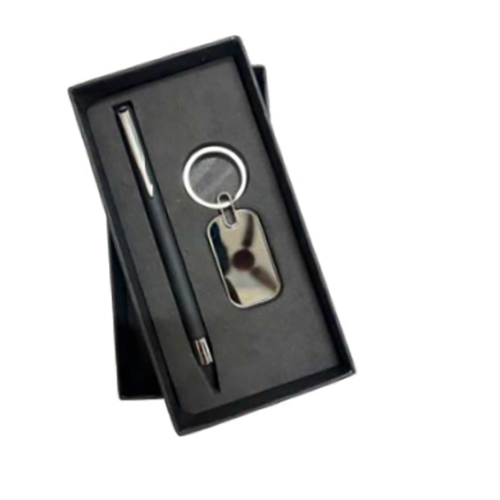 Re-Gs-001 Premium Keychain Pen Combo Kit - Color: Black