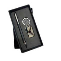Re-gs-001 Premium Keychain Pen Combo Kit - Color: Black