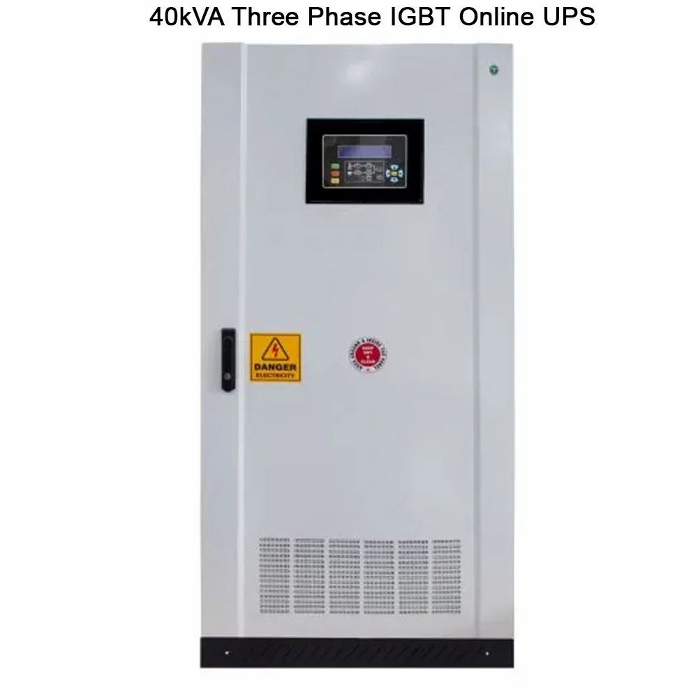 EnerTech 40kVA Three Phase IGBT Online UPS, 350 - 460 V, Htxi