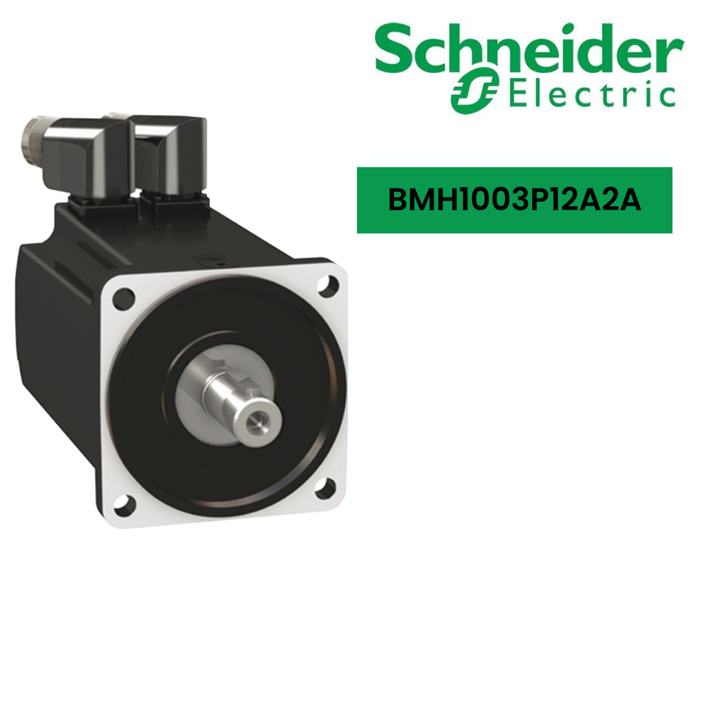 Bmh1003P12A2A-Servo Motor Bmh, Lexium 32, 8.4Nm, 6000Rpm, Keyed Shaft, Without Brake, Ip54, 128 Multiturn Encoder - Color: Black