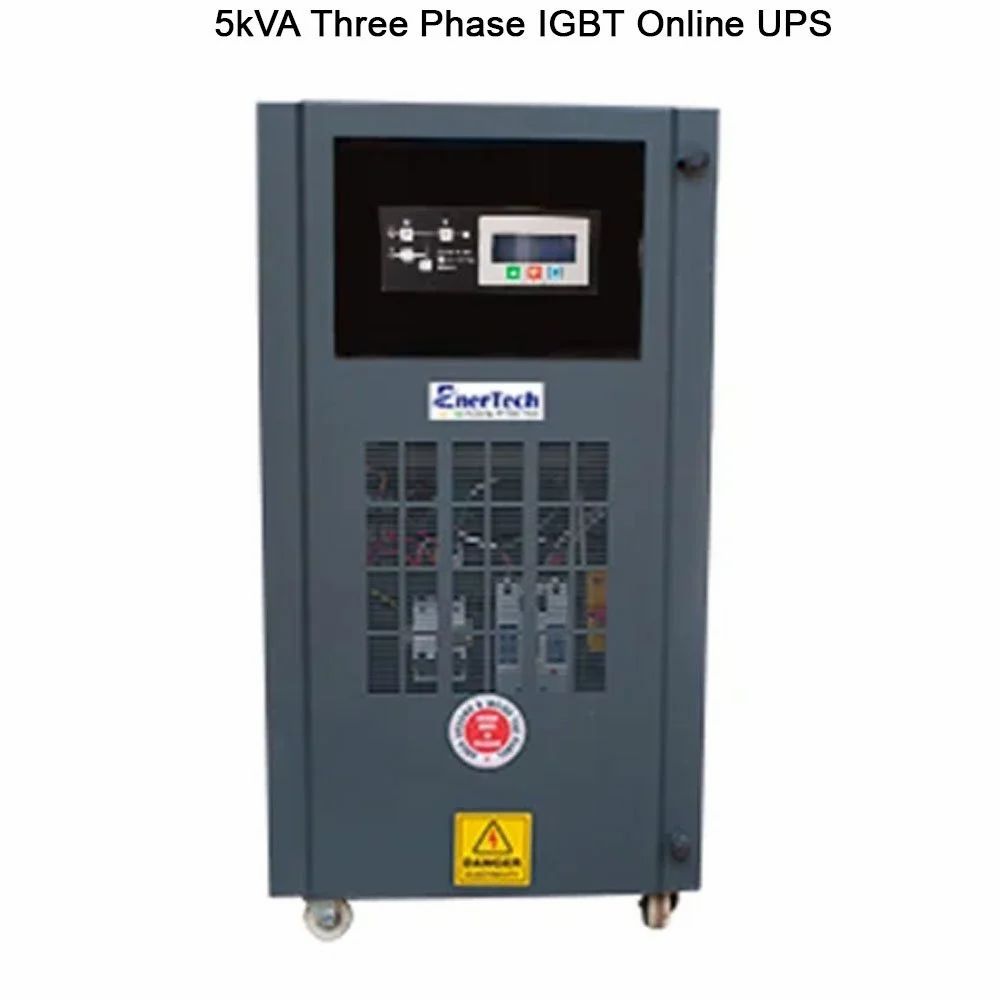 EnerTech 5kVA Three Phase IGBT Online UPS, 350 - 460 V, Htxi