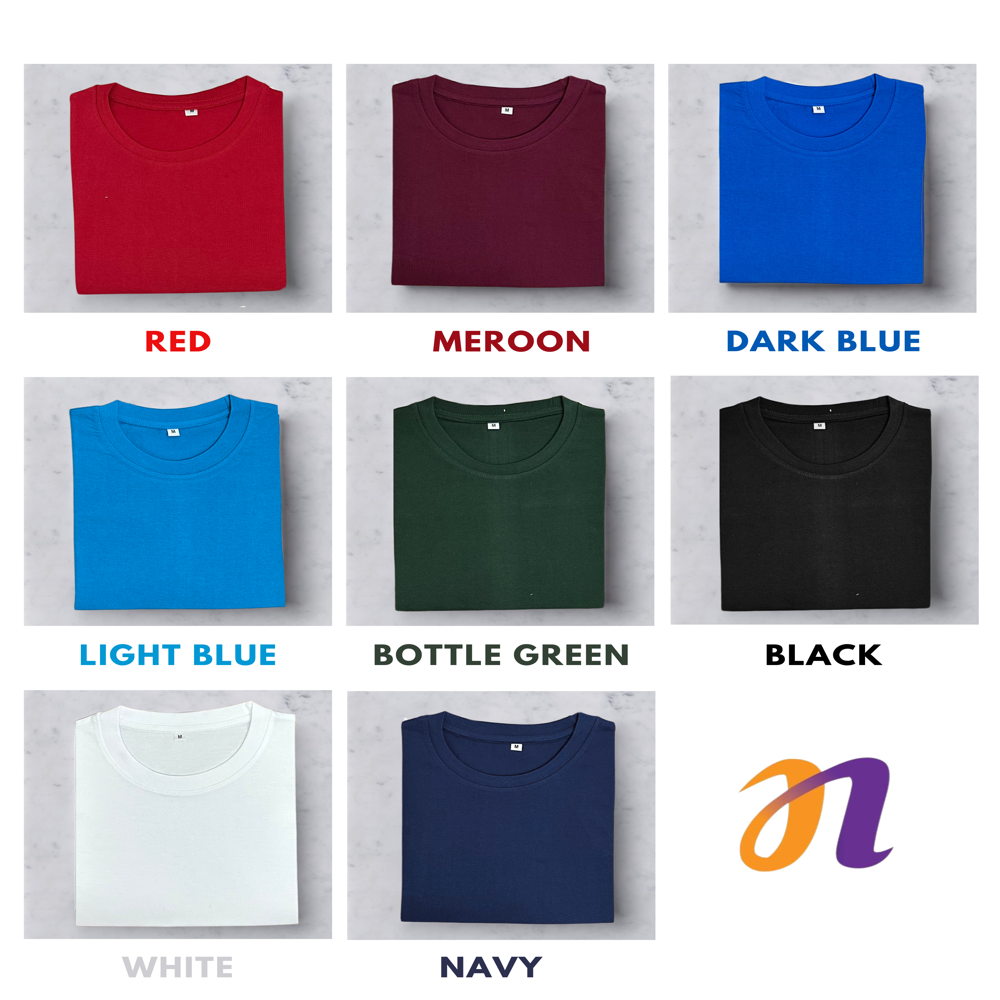 Promotional Round Neck T-shirt - Color: Customized