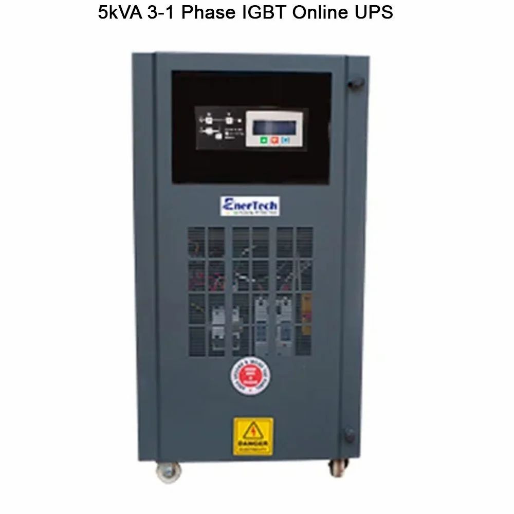 Enertech 5Kva 3-1 Phase Igbt Online Ups - Color: Grey