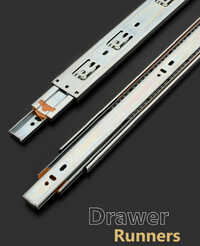 Draw Runners Telescopic Channel - Color: Silver