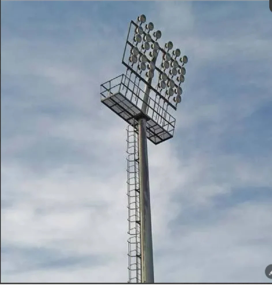 Stadium Mast Pole - Color: White