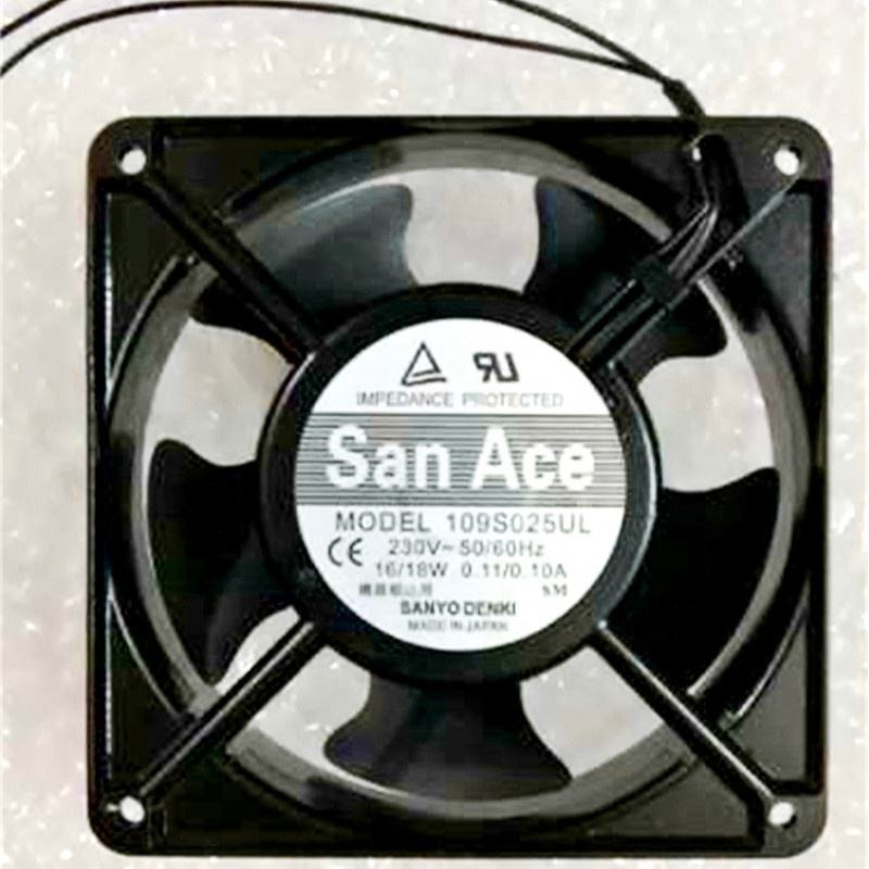 SANACE 109S025UL 230V AC 50/60HZ 0.08/0.07A Ball Bearing Axial Cooling Fan