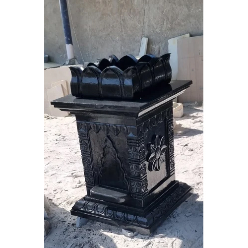 black stone tulsi pot