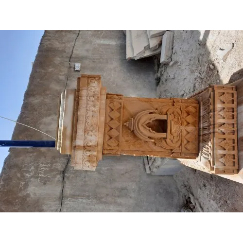 Sandstone Tulsi Stand Pot