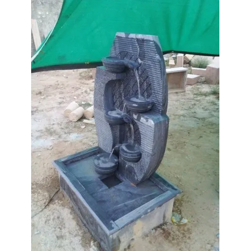 Black Stone Water Fountain - Color: As Per Requirement