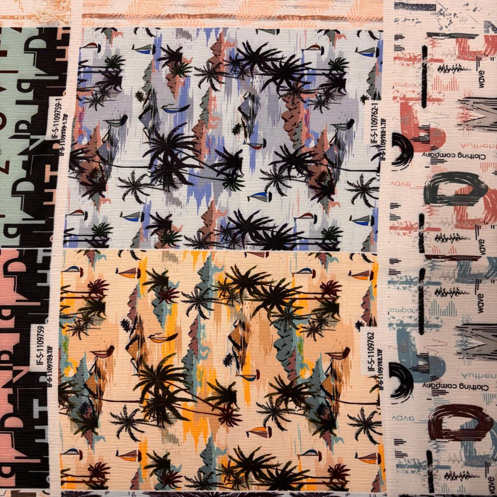 Dobby Digital Print Fabric