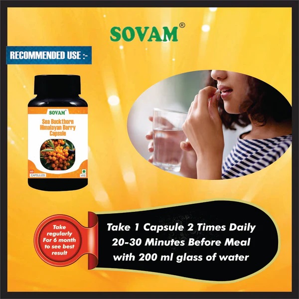 Sovam Sea Buckthorn Capsule - Age Group: For Adults
