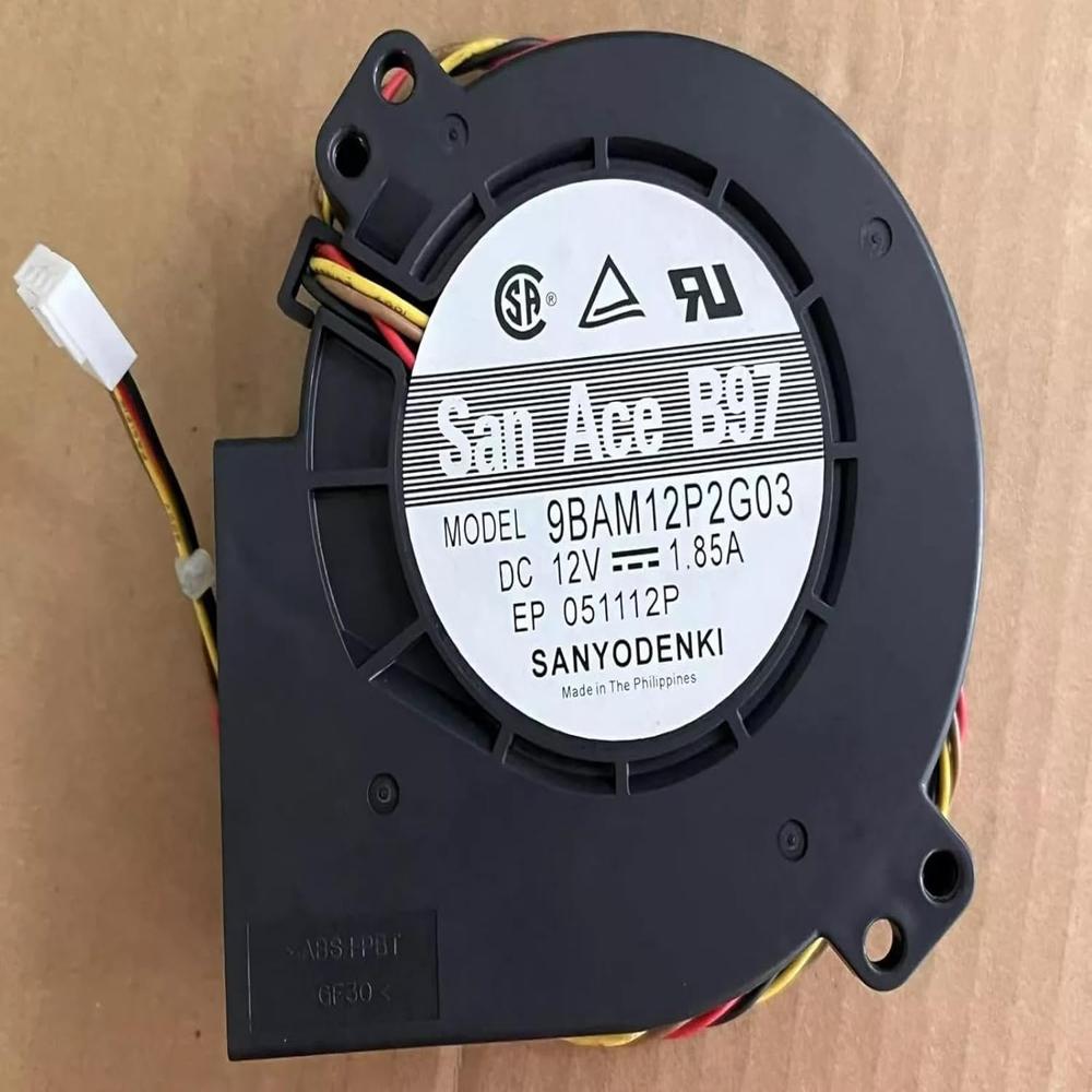 SanAce 9BAM12P2G03 DC Blower 12V-1.85A DC Brushless Air Cooling Blower Fan 5800 RPM 97 * 97 * 33mm 4Wire