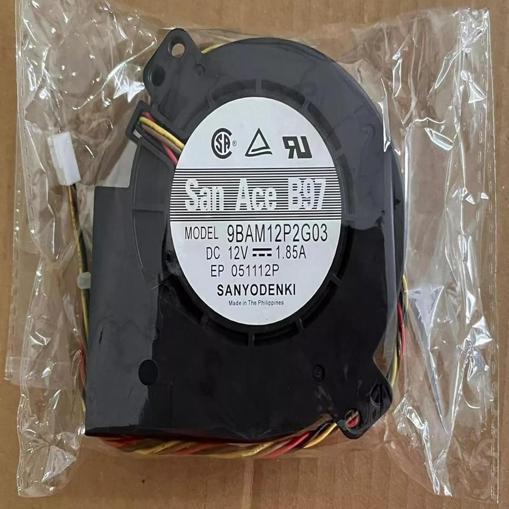 SanAce 9BAM12P2G03 DC Blower 12V-1.85A DC Brushless Air Cooling Blower Fan 5800 RPM 97 * 97 * 33mm 4Wire