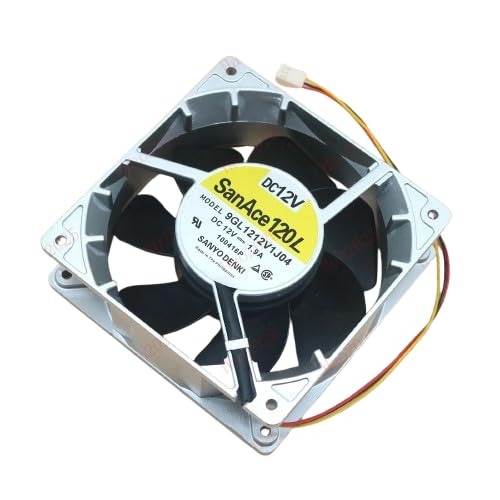 SanAce 9GL1212J1D04 Axial Fan 12V-1.9A DC Brushless Air Cooling Fan 2600 RPM 120 * 120 * 38mm 3Wire (Metal)