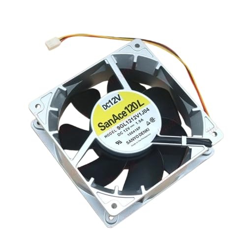 SanAce 9GL1212J1D04 Axial Fan 12V-1.9A DC Brushless Air Cooling Fan 2600 RPM 120 * 120 * 38mm 3Wire (Metal)