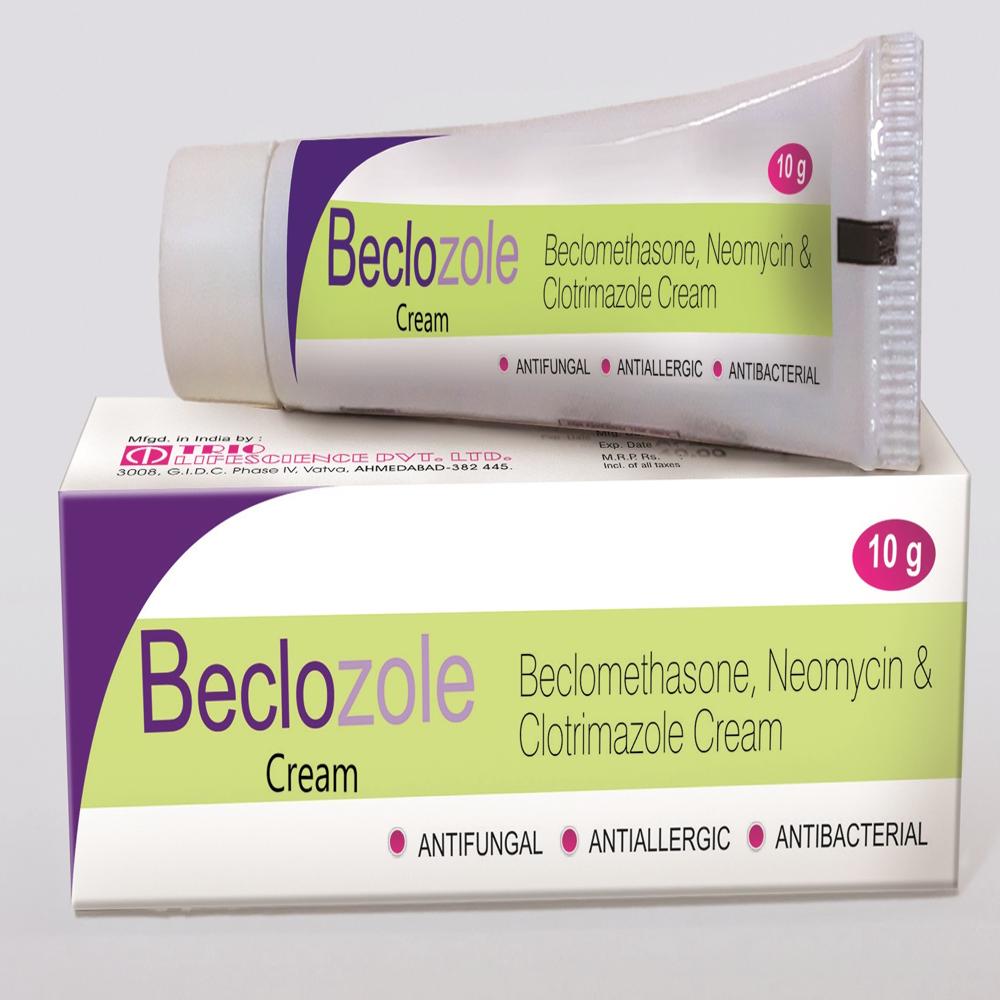 Beclomethasone, Neomycin & Clotrimazole Cream - Application: Industrial
