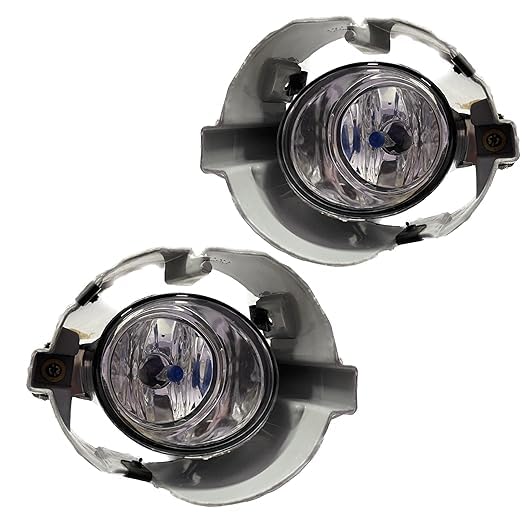 K D Fog Lamp Set for Nissan Micra (Pair) With Bulb, 2010-2020, Halogen