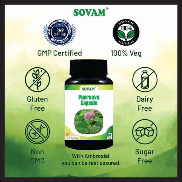 Sovam Punarnava Capsule - Age Group: For Adults