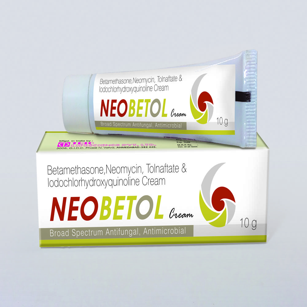 Betamethasone, Neomycin, Tolnaftate & Iodochlorhydroxyquinoline Cream - Application: Industrial