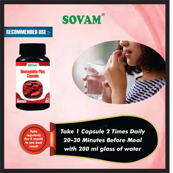 Sovam Hemoglobin Plus Capsule - Age Group: For Adults