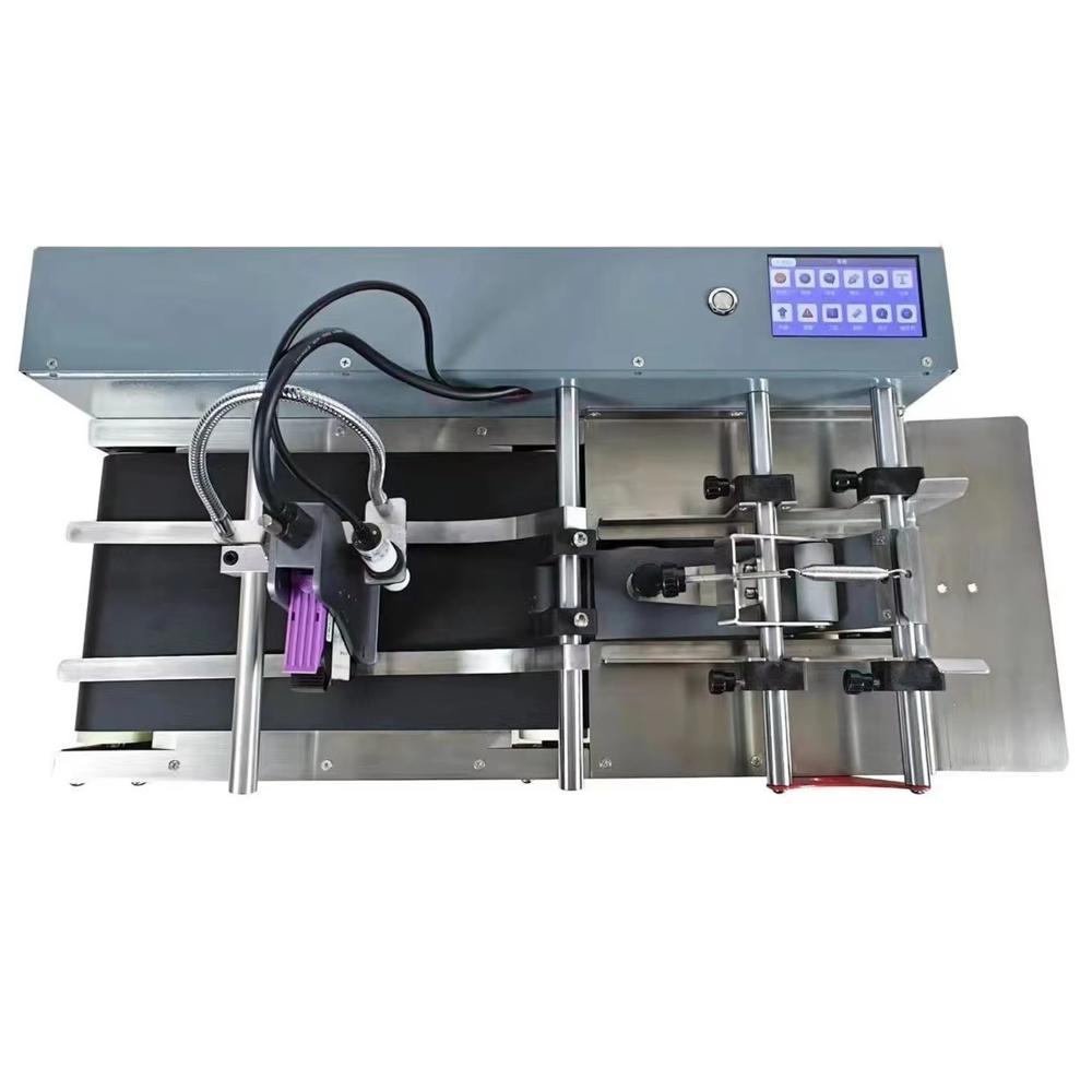 MINI STACKER CONVEYOR BELT WITH TIJ PRINTER