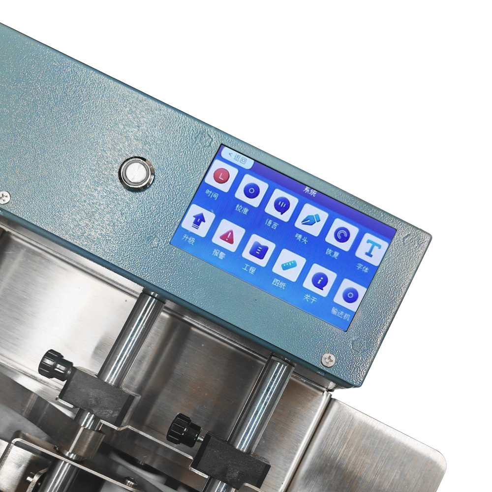 MINI STACKER CONVEYOR BELT WITH TIJ PRINTER