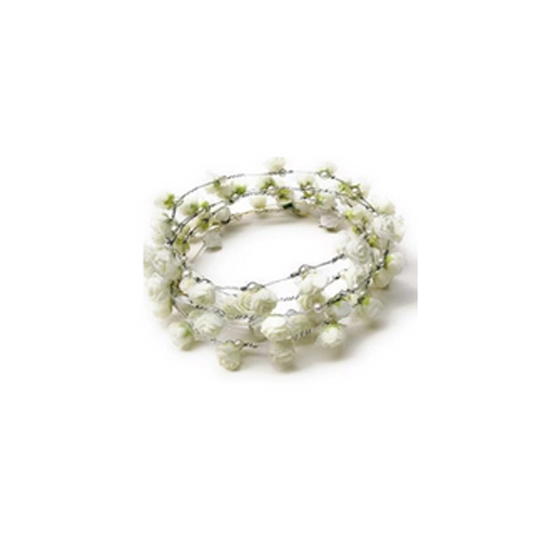 Floral Tiara With Moti - Design Type: Modern