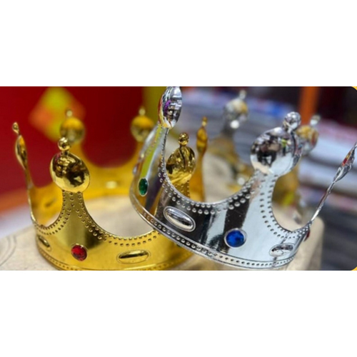 Birthday King Crown - Color: Golden & Silver