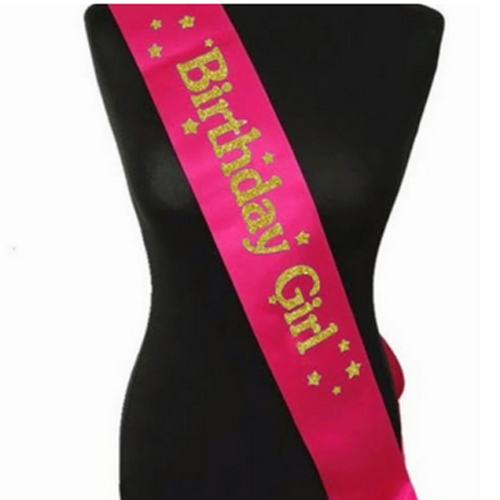 Birthday Girl Sash - Design Type: Modern