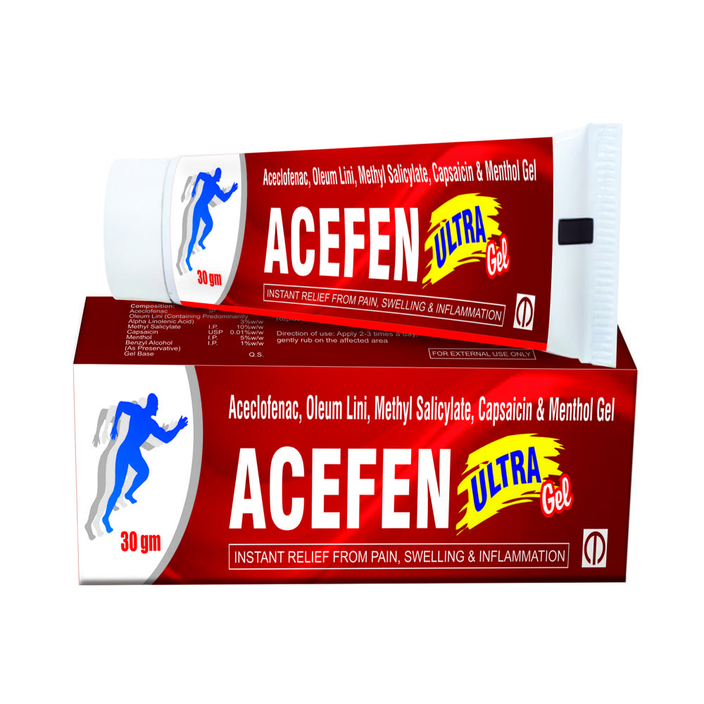 Aceclofenac, Oleum Lini, Methyl Salicylate, Menthol & Capsaicin Gel - Age Group: Adult