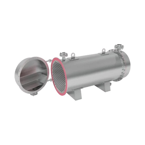 Shell And Tube Condenser - Color: Silver