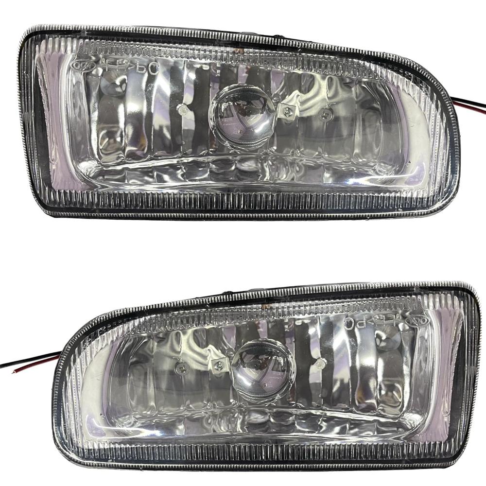 K D Fog Lamp Set For Toyota Qualis (Pair) With Bulb 1999-2004 | Halogen - Features: 100% Oem Fitting