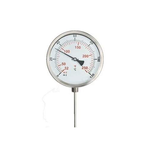 Bimetallic Temperature Gauge - Color: Silver