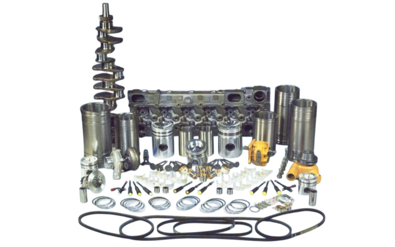 Caterpillar Engine Parts - Color: Silver