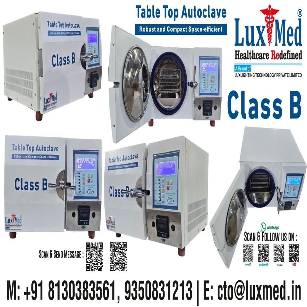 Table Top Autoclave Sterilizer By Luxmed(r)-brand Of Luxlighting Technology Pvt Ltd