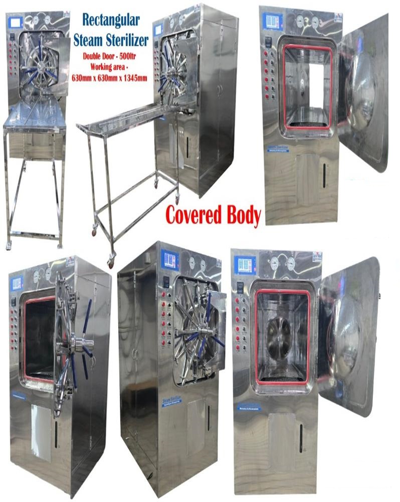 Double Door Steam Sterilizer Horizontal - Capacity: 258 Ltr