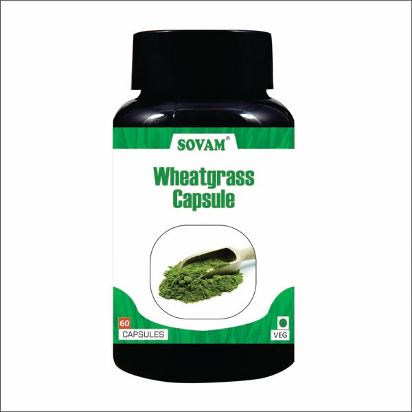 Sovam Wheatgrass Capsule - Age Group: For Adults
