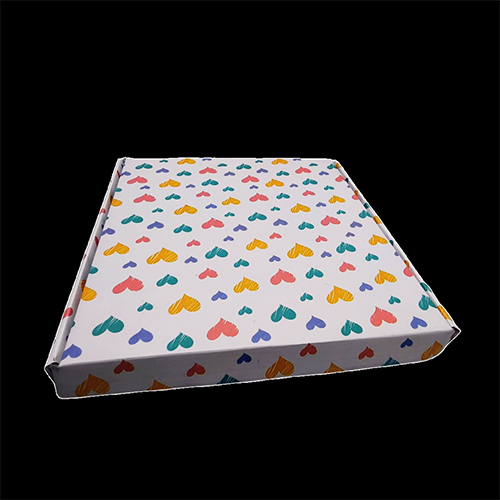 Folding Type Box - 11 X 11 X 1 -Design - 9595 - Color: White